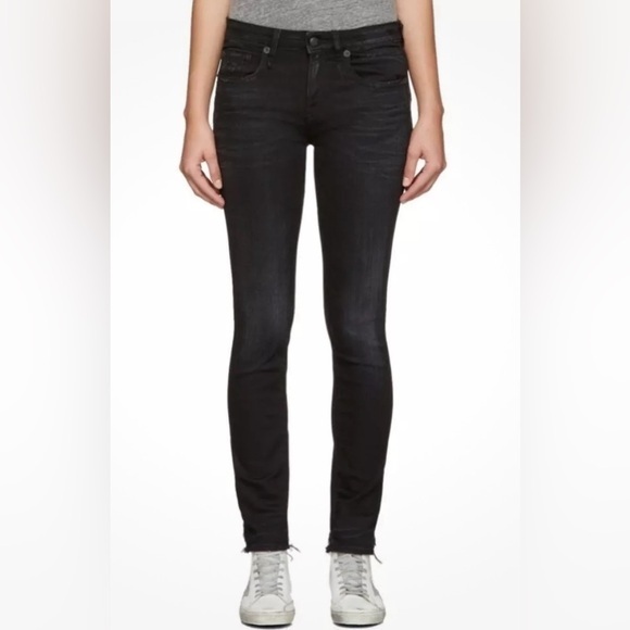 R-13 Allison Cropped Skinny Jeans in Stratford Size 25 - Picture 1 of 10